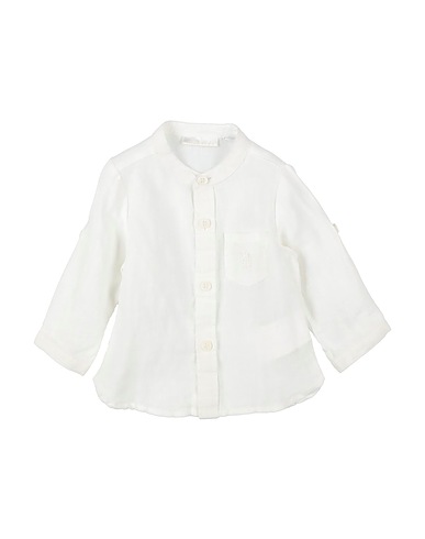 MINIBANDA by SARABANDA Patterned shirt White 100% Linen