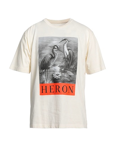 HERON PRESTON T-shirt Ivory 100% Cotton, Polyester