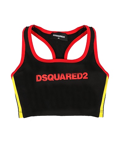 DSQUARED2 Top gym DSQUARED2 KIDS TOP Nero 90% Cotone, 10% Elastan