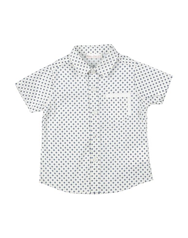 MINIBANDA by SARABANDA Patterned shirt White 73% Cotton, 23% Polyester, 4% Elastane