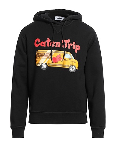 DSQUARED2 Hooded sweatshirt Black 100% Cotton
