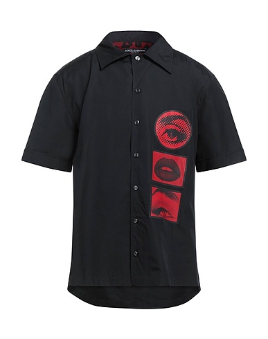 DOLCE&GABBANA Camicie Nero 100% Cotone