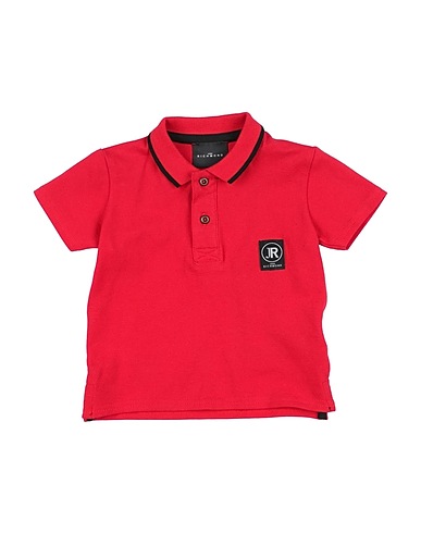 JOHN RICHMOND Polo shirt Red 95% Cotton, 5% Elastane