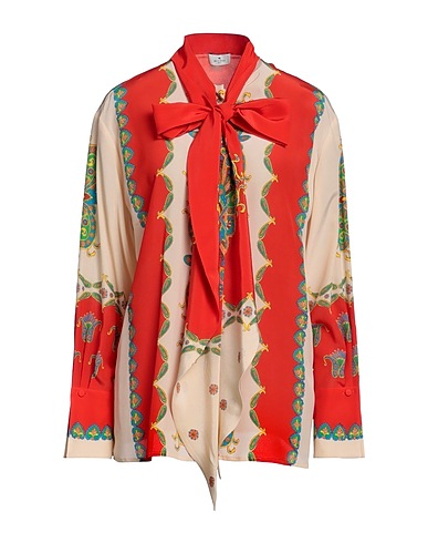 ETRO Patterned shirts & blouses Tomato red 100% Silk