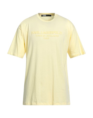 KARL LAGERFELD T-shirt Pastel yellow 100% Cotton