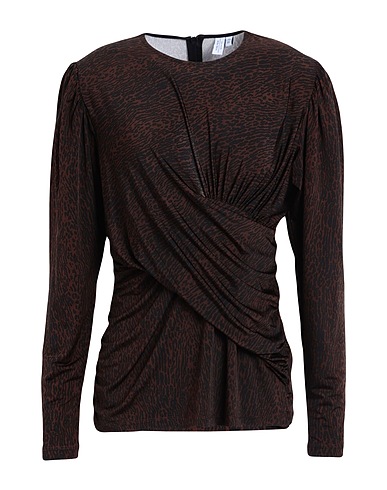 & OTHER STORIES T-shirt Chocolate brown 89% EcoVero™ viscose, 11% Elastane