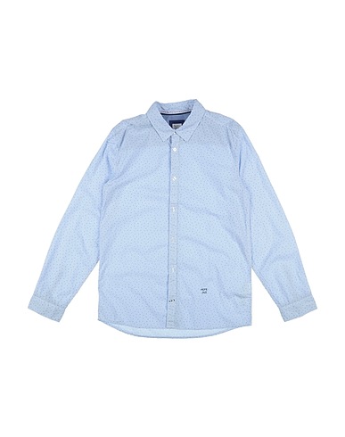 PEPE JEANS Hemd mit Muster Himmelblau 100% Baumwolle