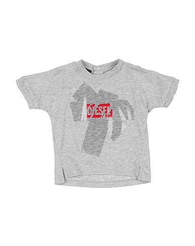 DIESEL T-shirt Grigio 100% Cotone