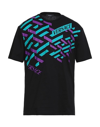 VERSACE T-shirt Black 100% Cotton