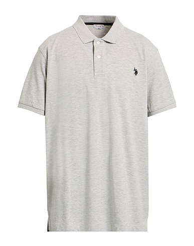 U.S.POLO ASSN. Polo Grigio chiaro 100% Cotone