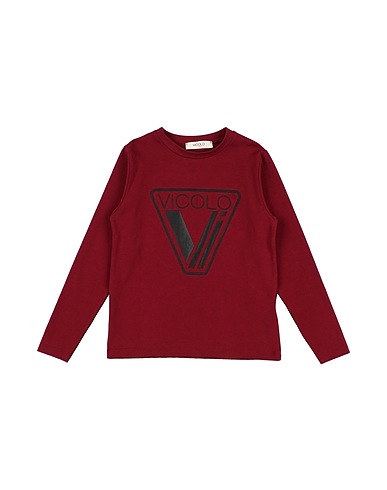 VICOLO T-shirt Bordeaux 90% Cotone, 10% Elastan