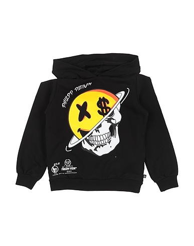 PHILIPP PLEIN Felpa Nero 95% Cotone, 5% Elastan