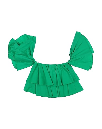 JIJIL JOLIE Blouse Green 78% Cotton, 19% Polyamide, 3% Elastane