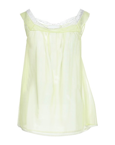 MAISON MARGIELA Top Lime green 100% Polyester, Cotton, Polyamide