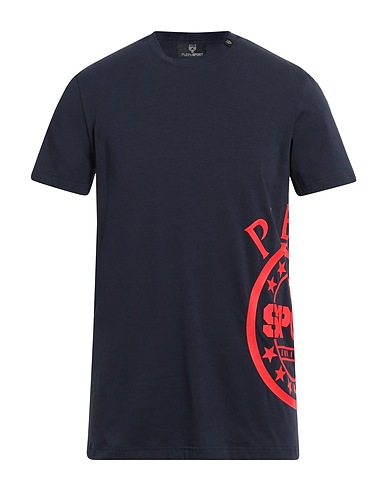 PLEIN SPORT T-shirt Navy 95% Cotton, 5% Elastane
