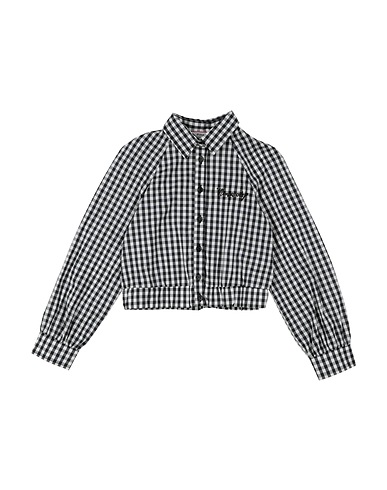 PINKO UP Patterned shirts & blouses Black 68% Cotton, 30% Polyamide, 2% Elastane
