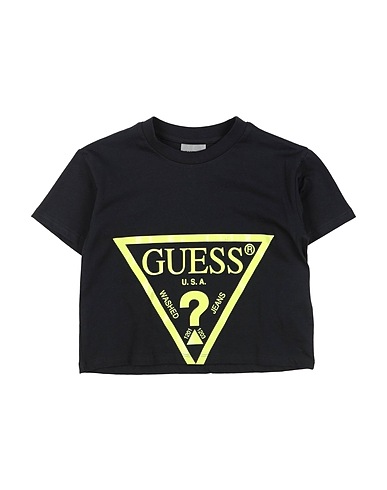 GUESS T-shirt Black 100% Cotton