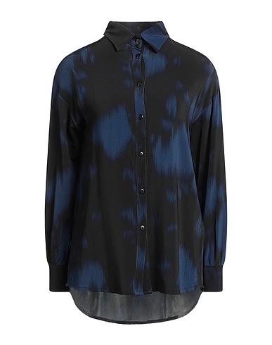 ALPHA STUDIO Patterned shirts & blouses Black 94% Viscose, 6% Elastane