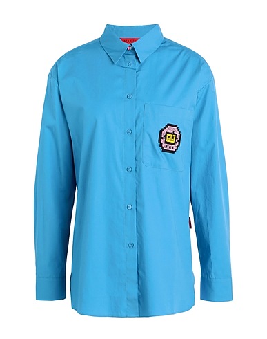MAX&Co. Shirts Azure 100% Cotton