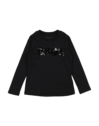 SHOE T-shirt Black 50% Cotton, 50% Polyester