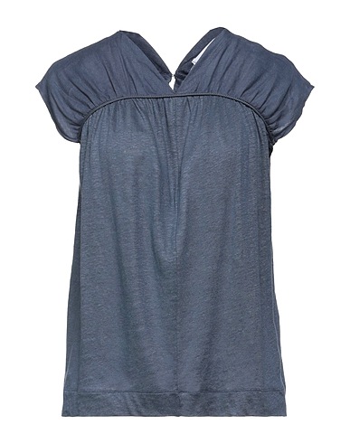 ALPHA STUDIO Top Slate blue 100% Linen