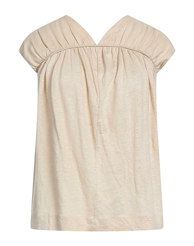 ALPHA STUDIO Top Beige 100% Lino