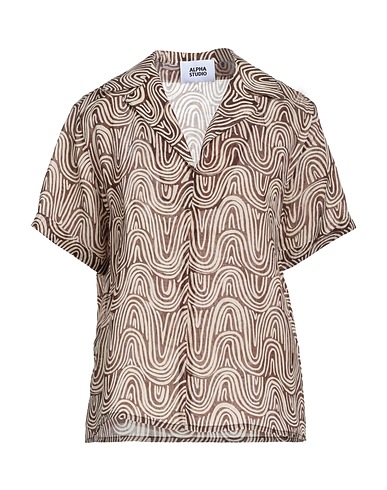 ALPHA STUDIO Top Sand Ramie