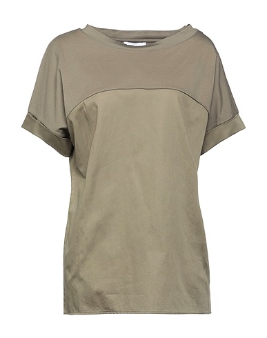 ALPHA STUDIO T-shirt Military green 95% Cotton, 5% Rayon