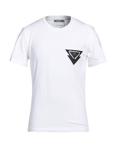 MOSCHINO T-shirt White 97% Cotton, 3% Elastane