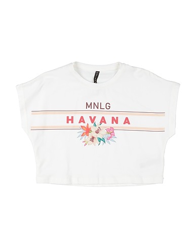 MANILA GRACE T-shirt Off white 94% Cotton, 6% Elastane