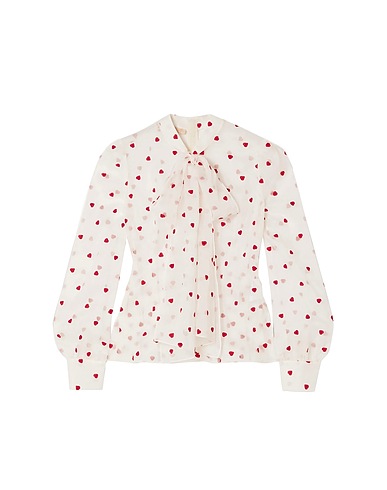 BROCK COLLECTION Top White 61% Silk, 39% Polyester