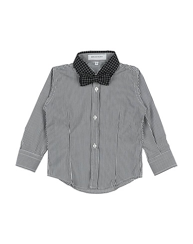 BRIAN RUSH Camicia fantasia Nero 97% Cotone, 3% Elastan