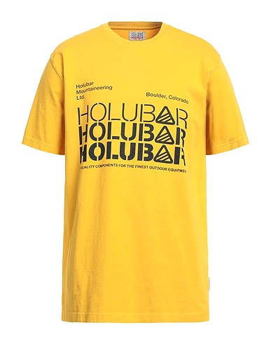 HOLUBAR T-shirt Giallo ocra 100% Cotone