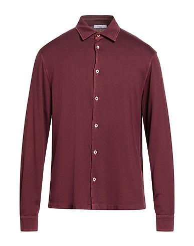 BOGLIOLI Solid colour shirt 85% Cotton, 15% Cashmere