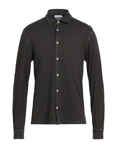 BOGLIOLI Solid colour shirt 85% Cotton, 15% Cashmere