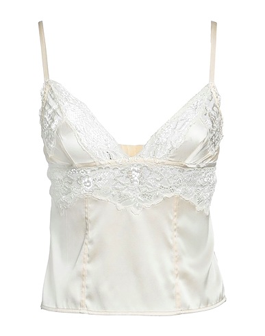 PINKO Cami Beige 95% Silk, 5% Elastane, Polyamide
