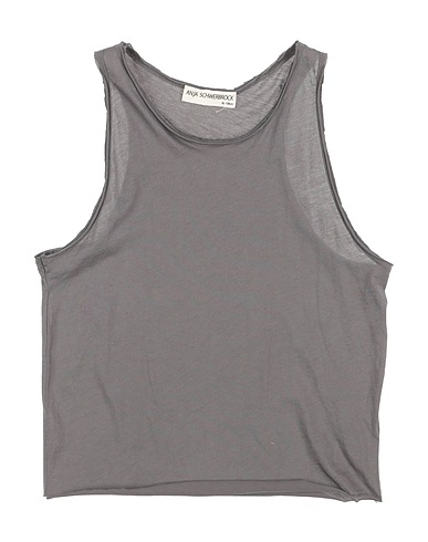 ANJA SCHWERBROCK Canotta Khaki 100% Cotone