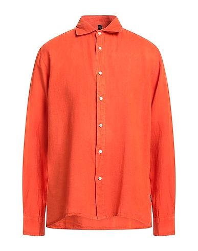04651/A TRIP IN A BAG Linen shirt Orange 100% Linen
