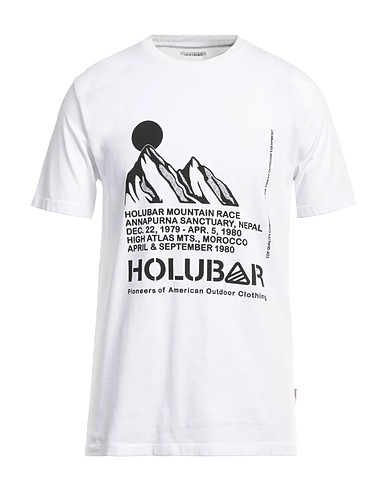 HOLUBAR T-shirt Bianco 100% Cotone