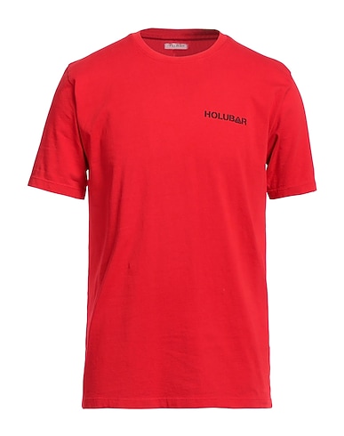 HOLUBAR T-shirt Red 100% Cotton