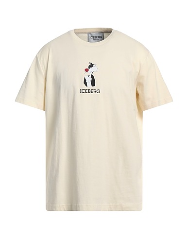 ICEBERG T-shirt Avorio 100% Cotone