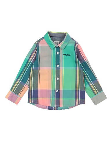 PEPE JEANS Patterned shirt Green 100% Cotton