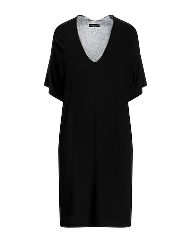 ROBERTO COLLINA Minivestido Negro 90% Viscosa, 10% Poliéster