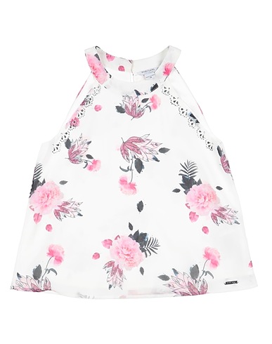 MARCIANO by GUESS Top Bianco 100% Poliestere