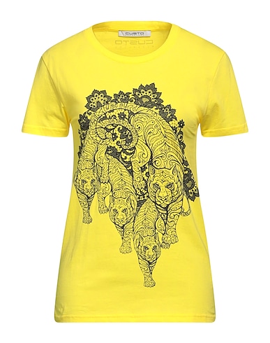 CUSTO BARCELONA T-Shirt Gelb 100% Baumwolle