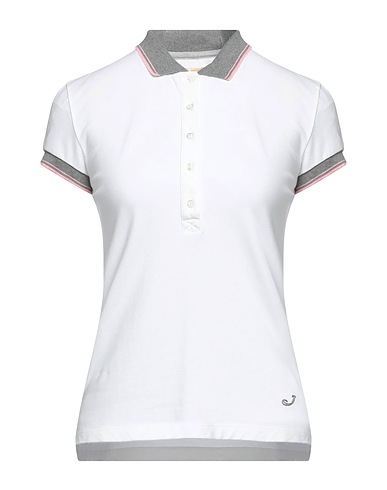 JACOB COHЁN Poloshirt Weiß 94% Baumwolle, 6% Elastan