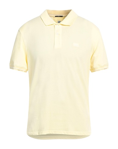 C.P. COMPANY Polo shirt Yellow 55% Cotton, 45% Polyamide
