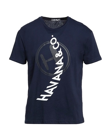 HAVANA & CO. T-shirt Midnight blue 100% Cotton