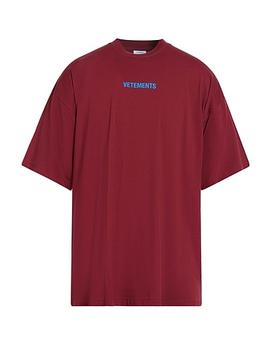 VETEMENTS T-shirt Burgundy 100% Cotton