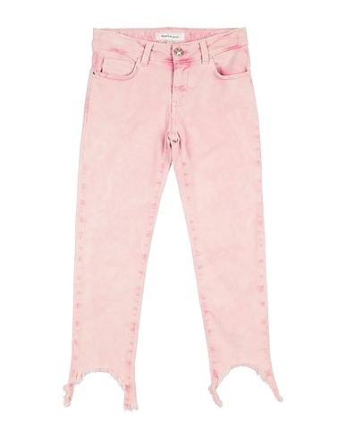 KOCCA Denim trousers Pink 97% Cotton, 3% Elastane